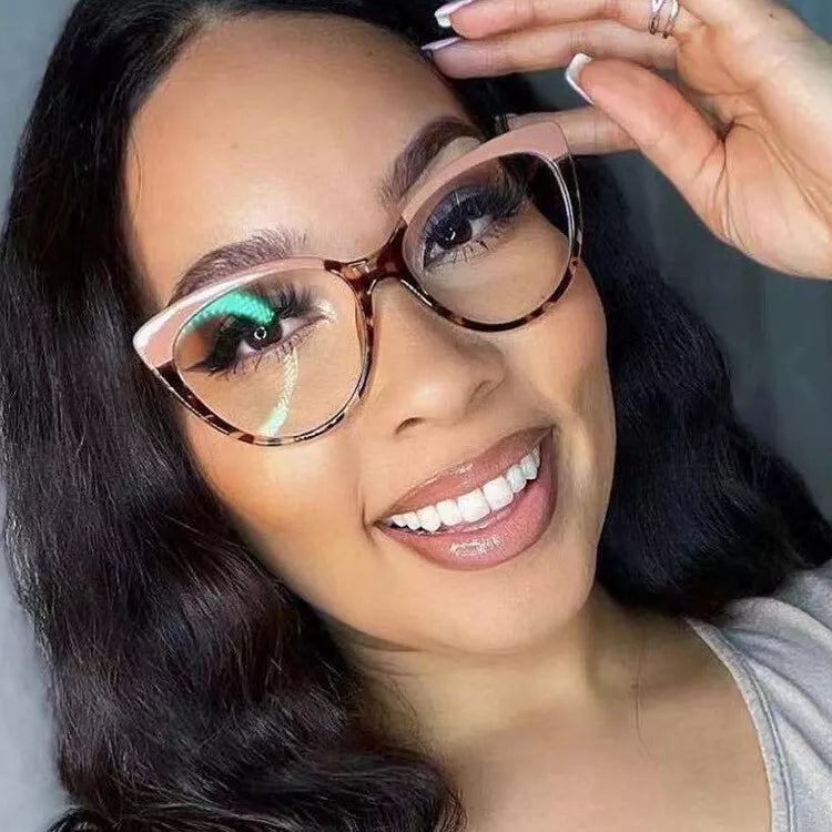 High Quality Retro Vintage Cat Eye Glasses Anti Blue Light Blocking Eyeglasses