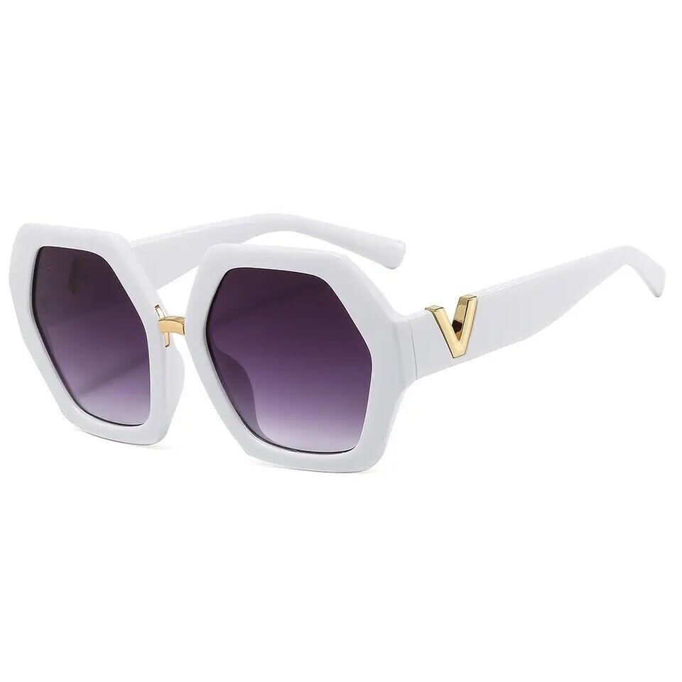 Oversized Sunglasses Womens Square Flat Top Large Black Luxury Ladies Big UV400