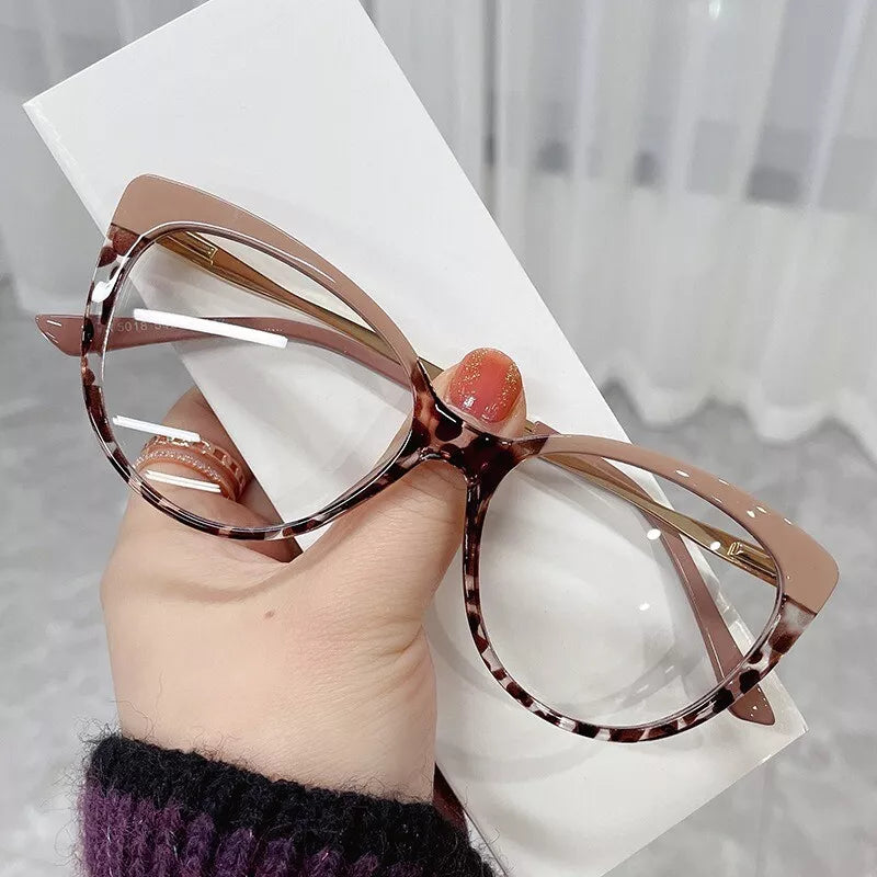 High Quality Retro Vintage Cat Eye Glasses Anti Blue Light Blocking Eyeglasses