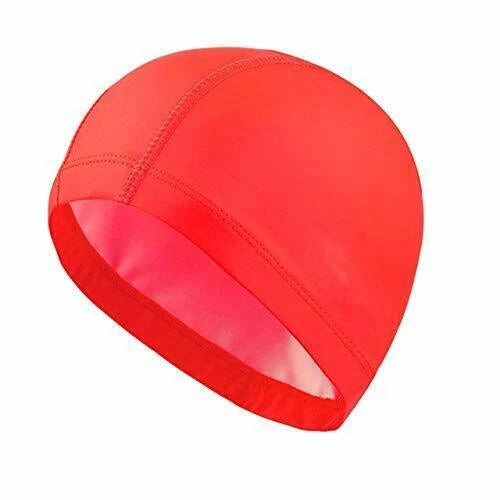 Easy Fit Unisex Adult Swimming Cap Hat Mens Womens Pool Sea Spandex Fabric