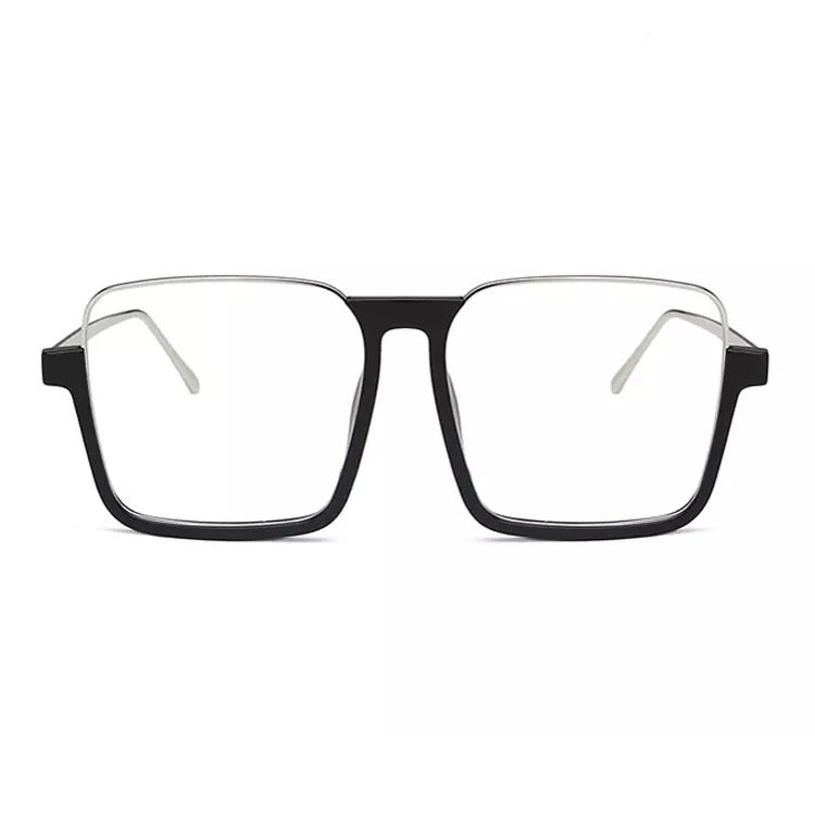 Oversized Half Frame Square Blue Light Blocking Classic and Stylish Computer Glasses Mens/ Womens