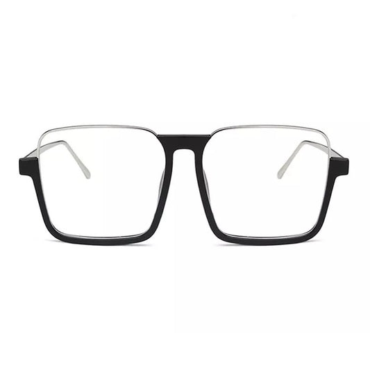 Oversized Half Frame Square Blue Light Blocking Classic and Stylish Computer Glasses Mens/ Womens