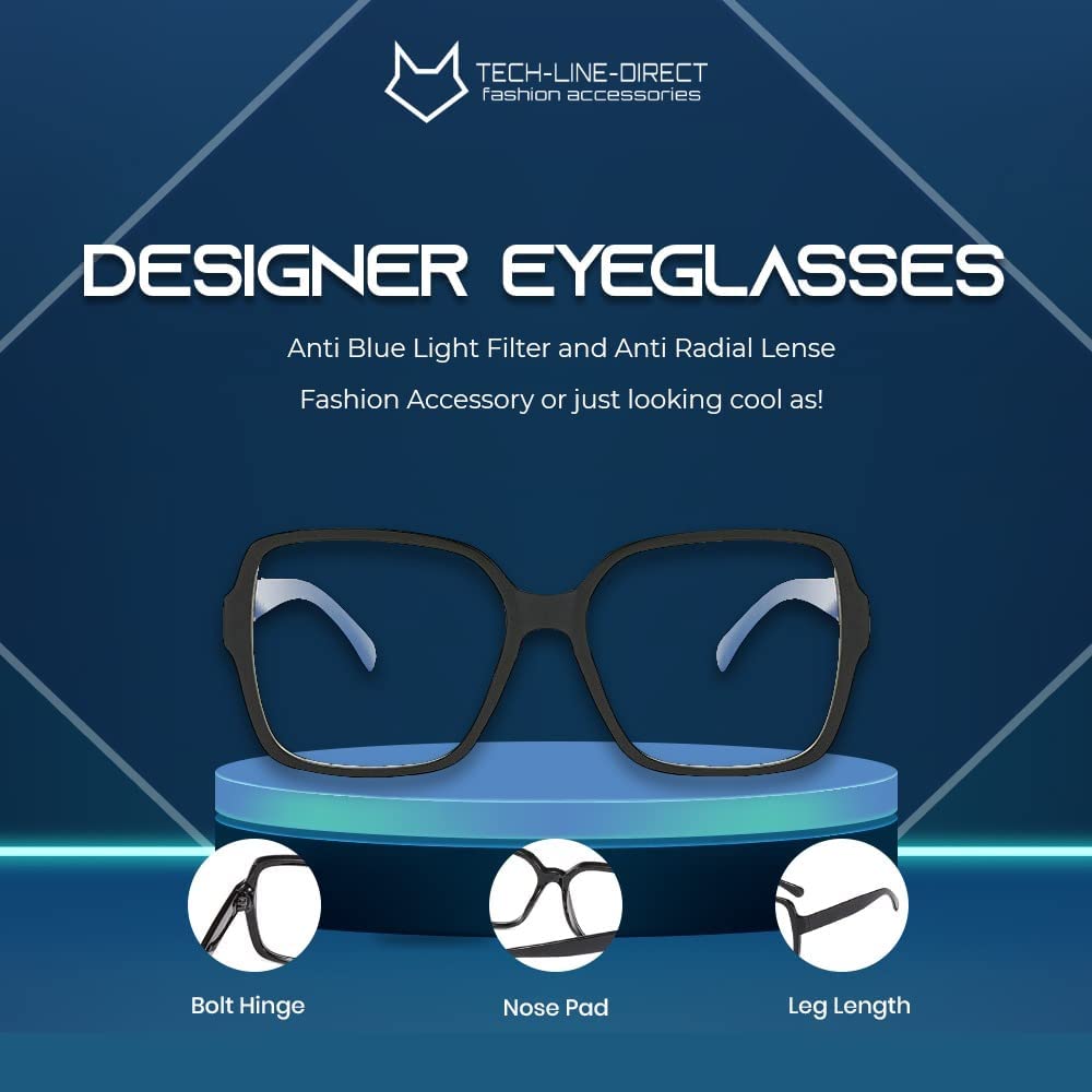 Style Goggles Women Oversized Square Glasses Frames Men 2023