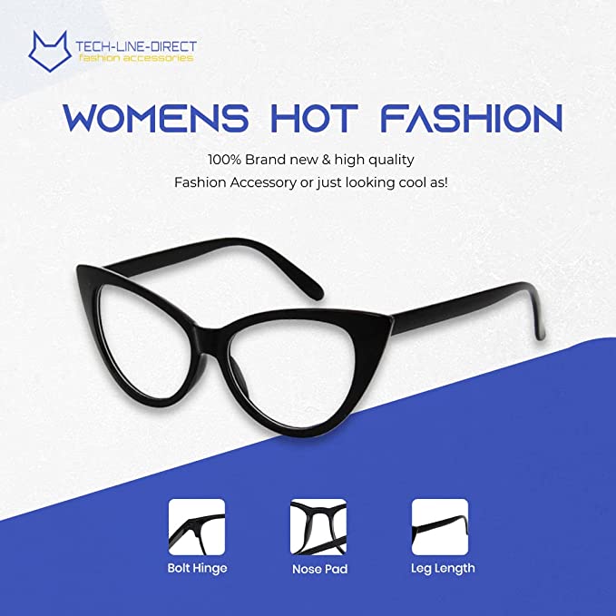 Women Ladies Cat Eye Style Brand Designer Fashion Celebrity Glasses Eye Frames Mixed Colours