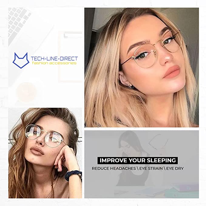 Sunglasses Women Round Glasses Metal Small Frame Eyeglasses
