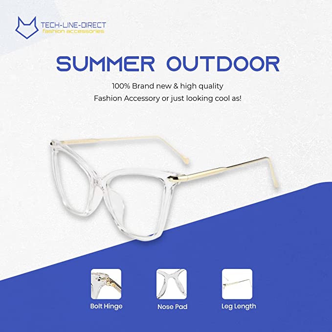 Women Beauty Oversized Cat Eye Glasses Clear Lense Hot Eyewear Eyeglasses All Colours
