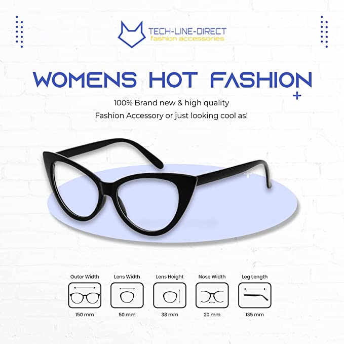 Women Ladies Cat Eye Style Brand Designer Fashion Celebrity Glasses Eye Frames Mixed Colours