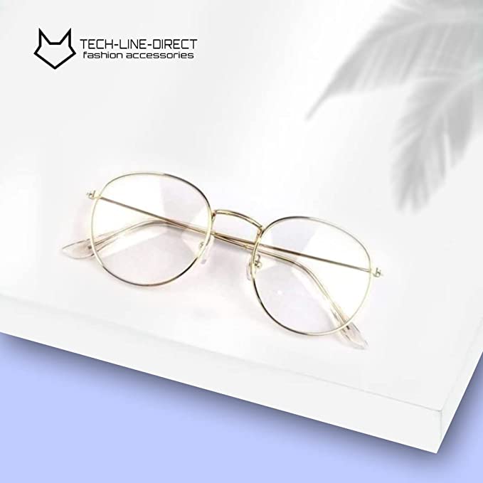 Sunglasses Women Round Glasses Metal Small Frame Eyeglasses