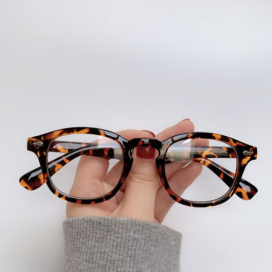 Retro Nerd Fashion Unisex Eyewear Clear Lens Fake Eye Glasses Black ROUND Frame