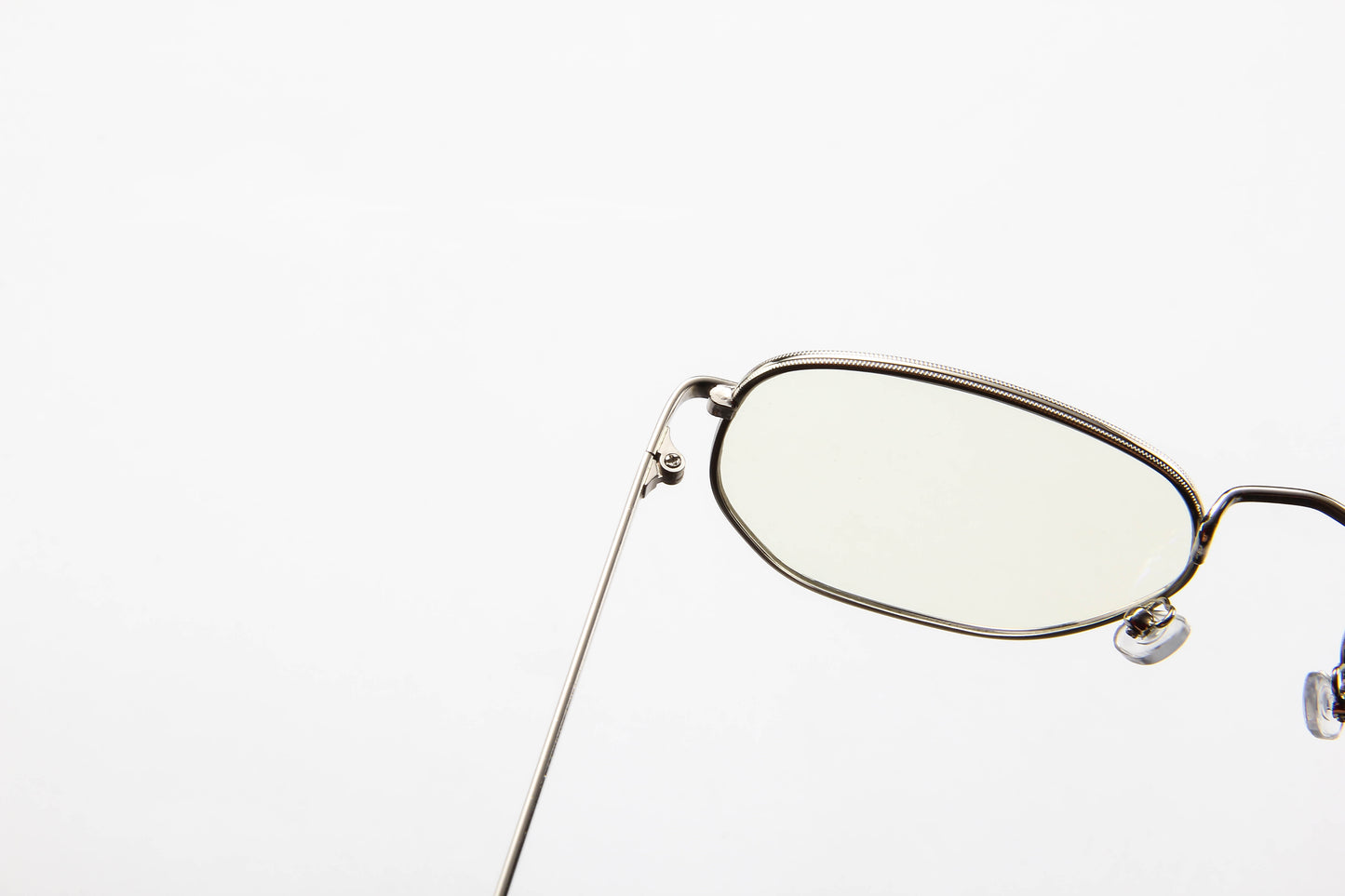 Metal Light Eyewear Oval Glasses PC Oversized Flat Glasses Womens/Mens