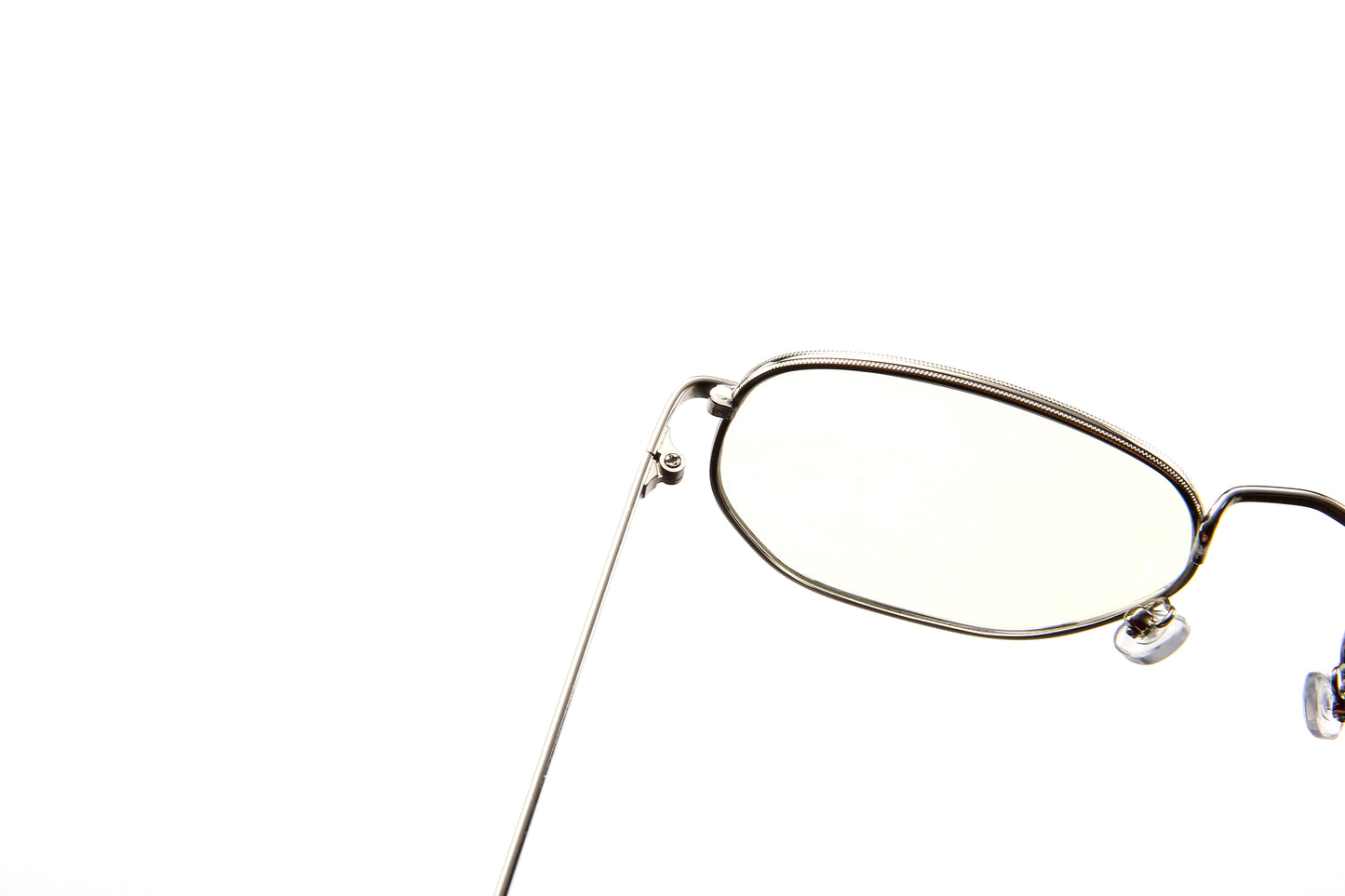 Metal Light Eyewear Oval Glasses PC Oversized Flat Glasses Womens/Mens