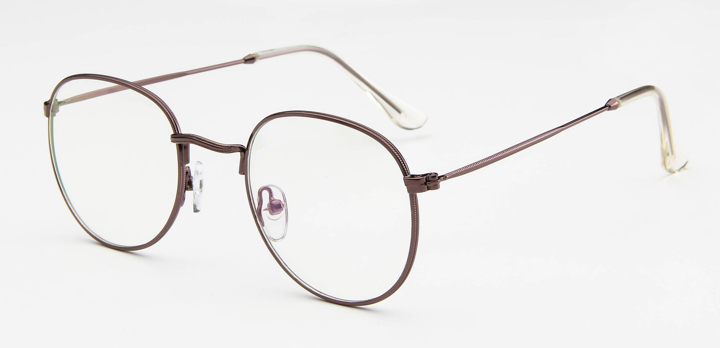 Sunglasses Women Round Glasses Metal Small Frame Eyeglasses