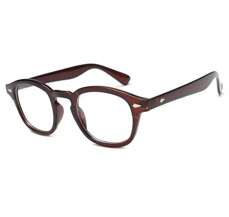 Retro Nerd Fashion Unisex Eyewear Clear Lens Fake Eye Glasses Black ROUND  Frame
