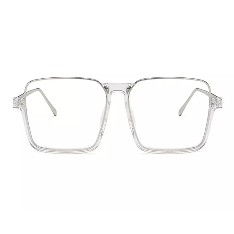 Oversized Half Frame Square Blue Light Blocking Classic and Stylish Computer Glasses Mens/ Womens