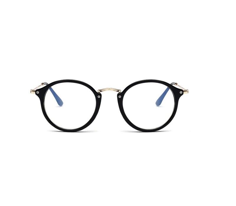 Fashion Oval Round Clear Lens Glasses Vintage Geek Nerd Retro Style Metal For Womens/Men