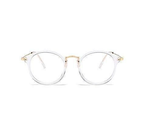 Fashion Oval Round Clear Lens Glasses Vintage Geek Nerd Retro Style Metal For Womens/Men